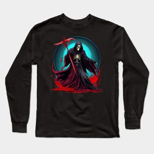 grim reaper skeleton Long Sleeve T-Shirt